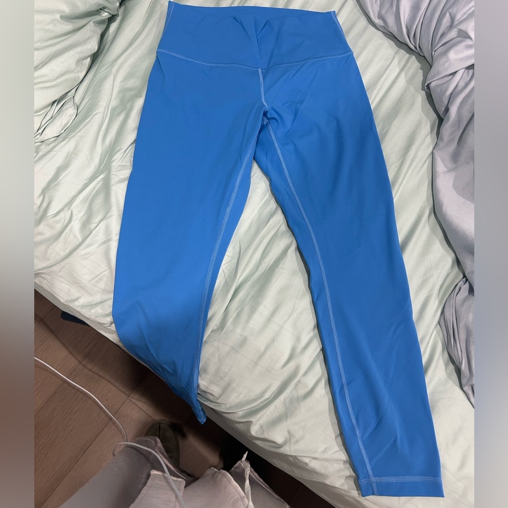 Blue High-Waisted Leggings Wunder Under Size 8